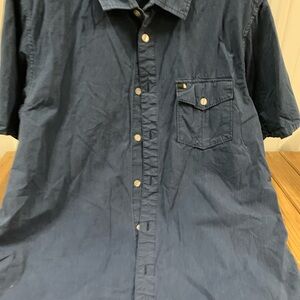 The North Face Dark Blue Casual Button Down Shirt